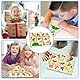 EIH1 Magnetspiel Labyrinth Dinosaurier Spielzeug Busy Board Spielzeug ab 1-6 Jahre Holzspielzeug Zahlen Farben Lernen Sortierspiel Motorikspielzeug Geschenk für Kinder Jungen Mädchen