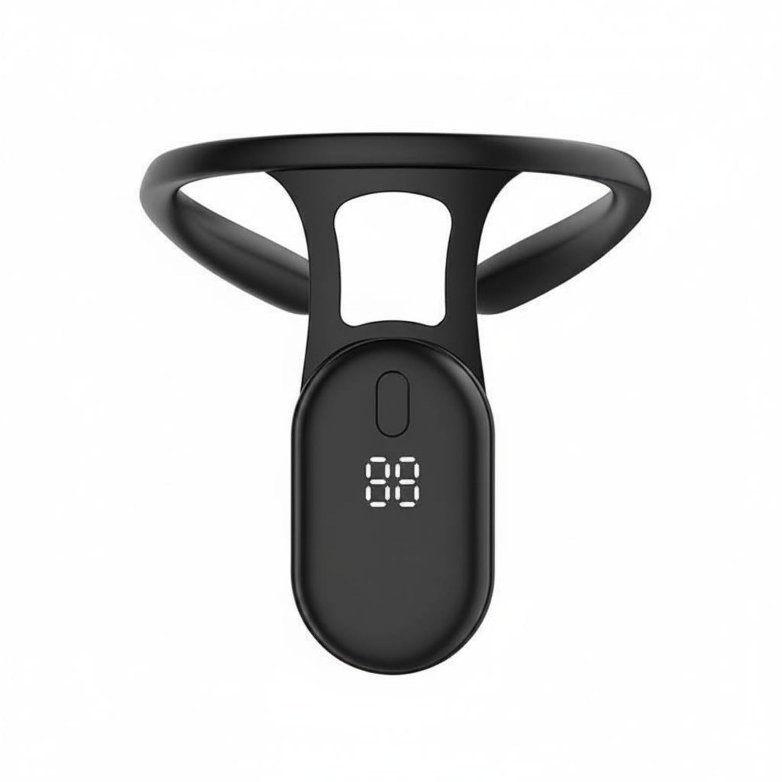 Neck Worn Smart Posture Corrector Sensing Chip Vibration Reminder USB Charging Hunchback Adjustable for Office, Home, Study, Black | Platform Machines Cardio Equipment Fitness Running &-image-21