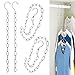 4Pcs Organizador de Perchas,50CM+120CM Perchas Ropa Organizador Perchas de Armario Multifuncionales Mágico para Ahorrar Espacio Perchas,para Bufandas Jeans Ropa Pantalones Toallas