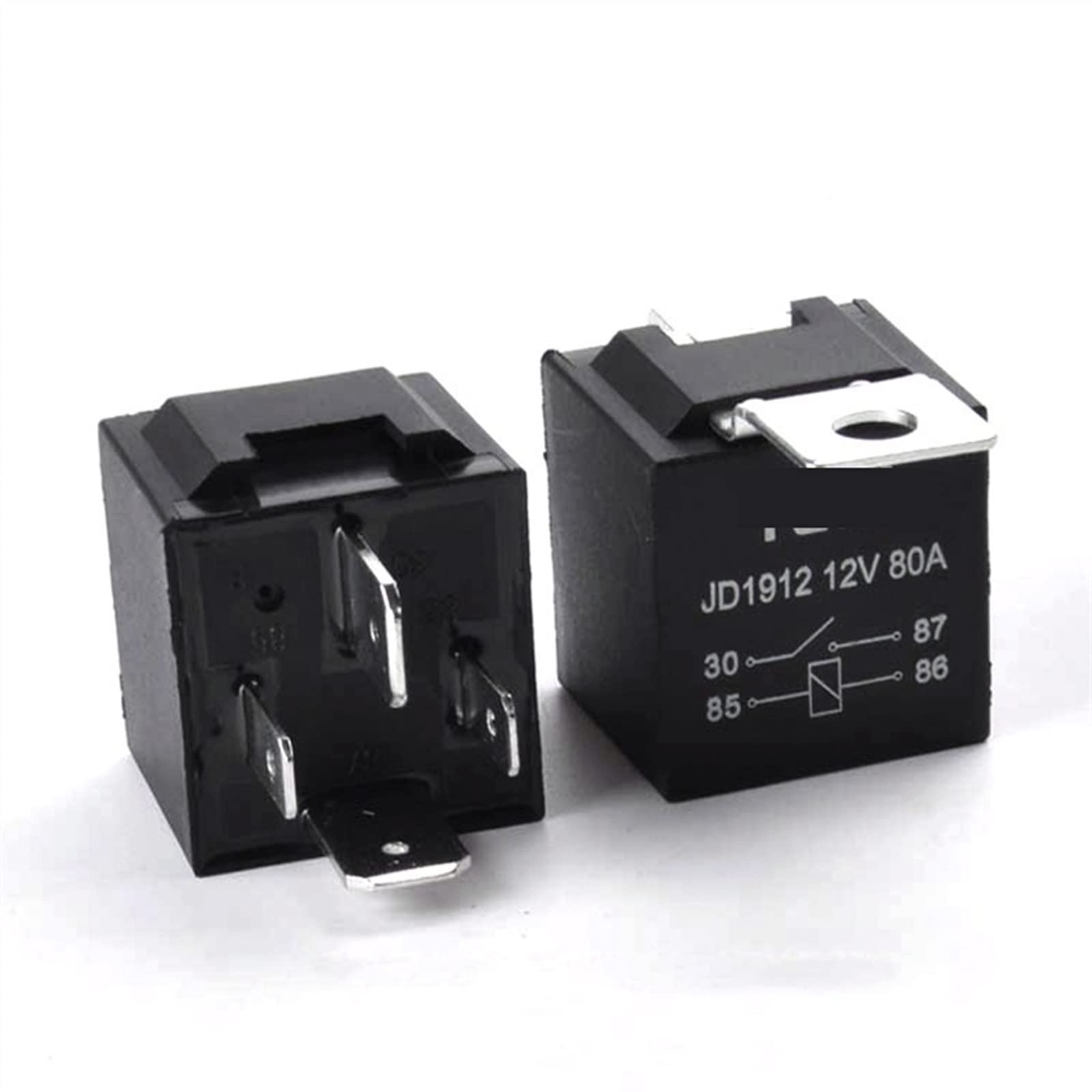 AQHYEBNSR 1PCS JD1912 Car Relay 12V 24V 80A 4Pin DC AMP SPDT Starter Auto Universal for Motor Automotive