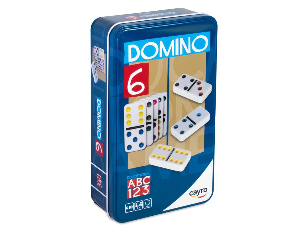 Cayro 5,1 x 2,5 x 0,8 cm podwójne kolory domino (6-częściowy)