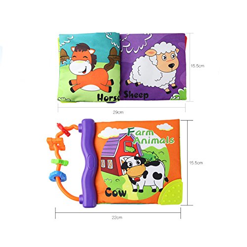 Jouet Pour Bébé, Livre En Tissu 3D Doux, Jouets D'apprentissage