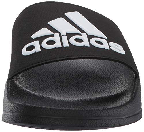 image for adidas Men's Adilette Shower Slides Core Black/White/Core Black 6, Cor