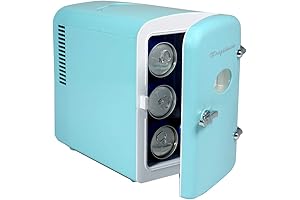 EFMIS175 Retro 9-Can Mini Personal Fridge