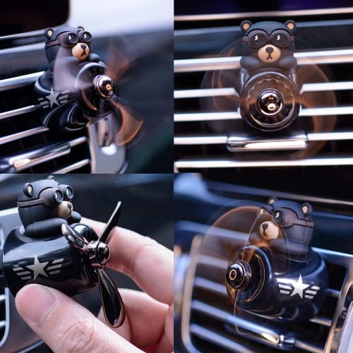 Cacacece Bear Pilot Car Air Fresheners Automotive Air Outlet Creative Car Perfume Fragrance #TOP2