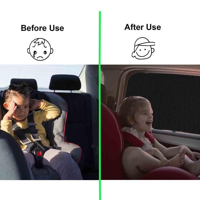 Pare-Soleil En Maille Pour Dacia Duster - 4 Pièces (2 Avant, 2 Arrière) - Protection UV Et Anti-Moustiques - Pose Extérieure Rapide