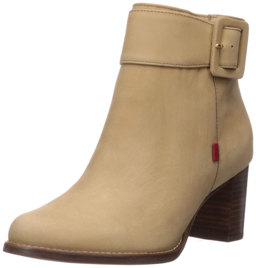 MARC JOSEPH NEW YORKWomen's Leather Luxury Ankle Boot with Buckle Detail