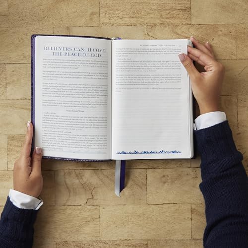 Image of Peace of God Bible: Discover and Experience God's Shalom Throughout the Bible (NKJV, Brown Leathersoft, Red Letter, Comfort Print)
