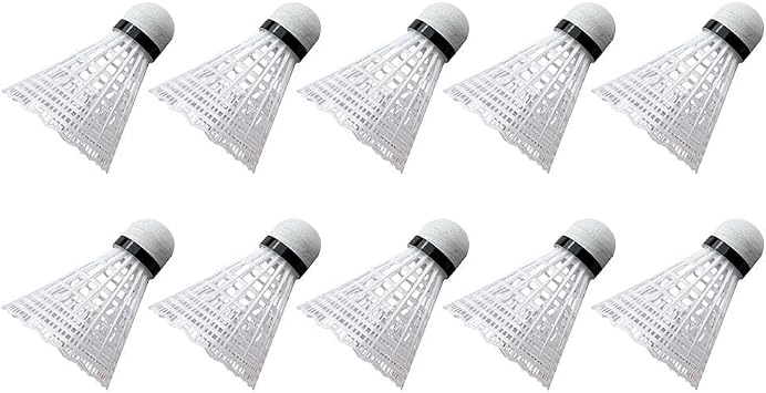 10PACK Badminton Shuttlecocks,Nylon Badm-inton Shuttlecocks Birdies,for Indoor Outdoor Sports Hight Speed Training Badminton Balls