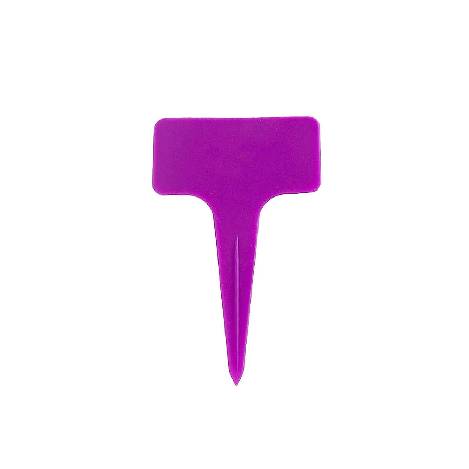 20PCS Plastic Plant Labels & Tags T-Type Waterproof Garden Markers, Strong Plant Markers for Vegetable Plants, Fruits, Flowers 2.4 x 3.9 Inch Purple