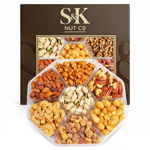Mother’s Day Nuts Gift Tray, Gourmet Mixed Nuts...