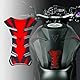 4R Quattroerre.it 18221 Tankpad 3D Motorrad Tankschutz farbig, Rot, 13 x 19 cm