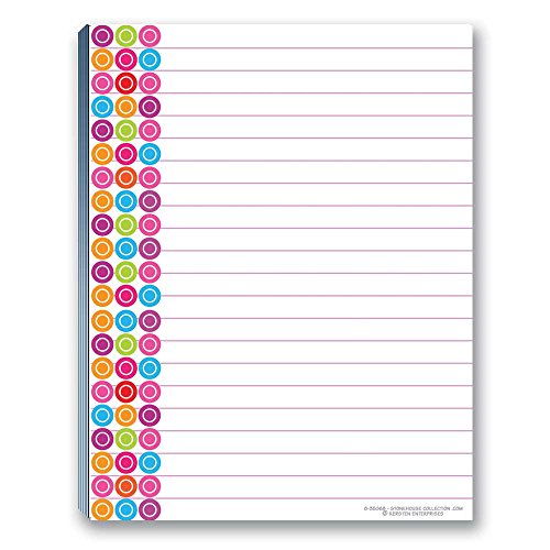 Image of Fun Pattern Designs Pads - USA Made- 4 Assorted Notepads - Shopping List, Teachers, Home, Office, Small Gift - USA Made