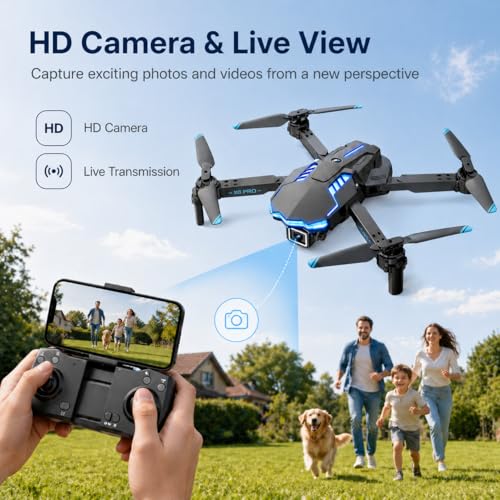 Image of Drone with Camera 1080P with Brushless Motor Mini Drone for Beginner, Long Fly Time, One Key Start, Headless Mode, 2 Batteries, RC Quadcopter Helicopter Toy Gifts for Teen Boys and Girls