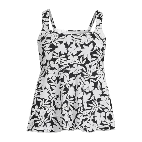 Lands' End Women's Adjustable Scoop Neck Flutter Tankini Top3