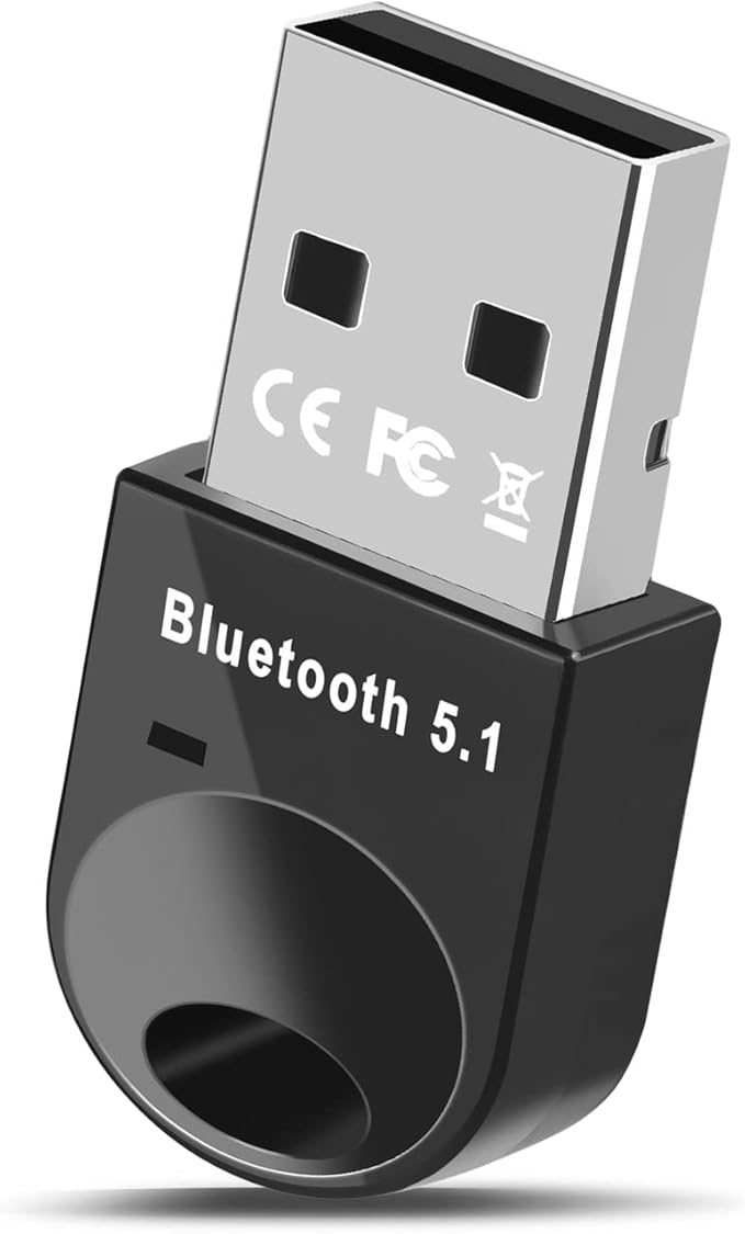 Bluetooth Adapter for PC 5.1,Bluetooth Dongle Adapter for Windows 11/10/8.1 Driver