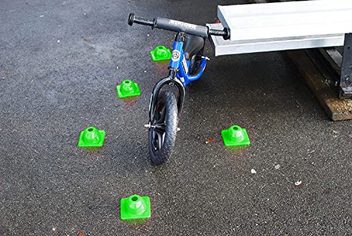 Versatyle 9In / 6In / 2In Set Of 12 Heavy Duty Agility Training & Motorcycle Cones For Sports & Kids | Kamelkone Flexible Heavy Duty Cones For Bikes, Traffic, Soccer Drills Coaching & Field Marker #TOP5