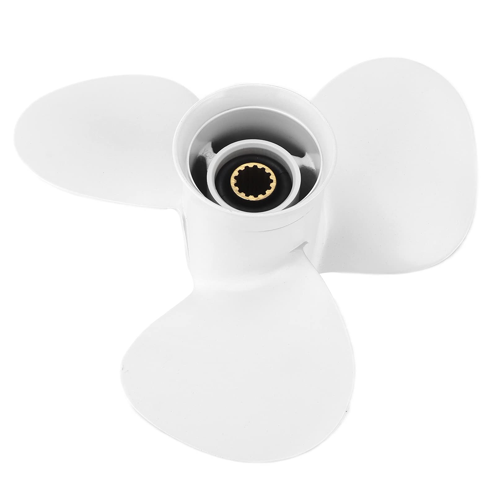 Außenbordpropeller, 3 Blatt 12 1/4 Zoll Aluminiumpropeller Ersatz für YAMAHA Außenbordmotoren 25-60 PS, 13 Zähne, Rechts, 9 Zoll Steigung
