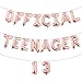 16inch Multicolor Official Teenager Balloons Official Teenager 13 Birthday Decoration 13th Birthday Party suppliers Decorations Banner (Teenager 13 Rose Gold)