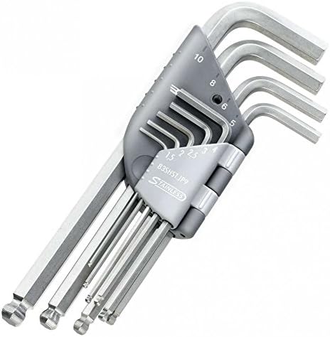 Facom Stainless Steel Allen Key Set 9 Piece [Pack of 1 83SHST. JP9 a