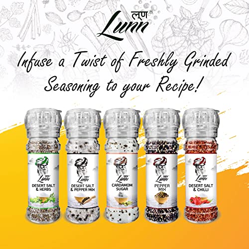 Image of LUNN Cajun Seasoning 55g Grinder | Authentic Cajun Spice Mix | Gourmet All-Purpose Seasoning | Perfect for Chicken, Seafood, BBQ, Fries, Pasta & Daily Cooking