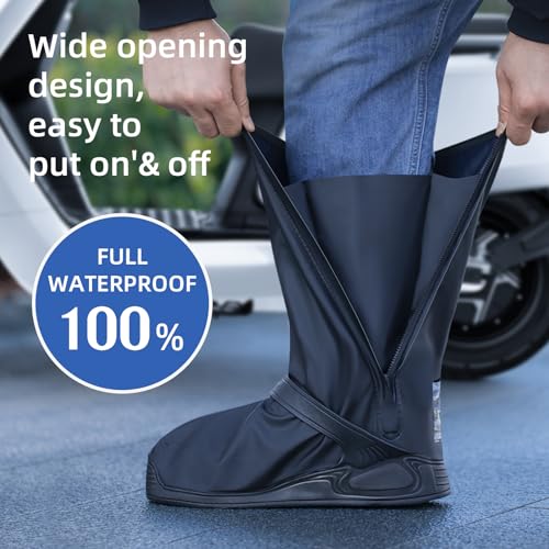 Intekids High Cylinder Rain Boots Waterproof Anti-Snow Shoe Covers Reusable Rain Boots Protective Gear For Men And Women Galoshes thumb #1