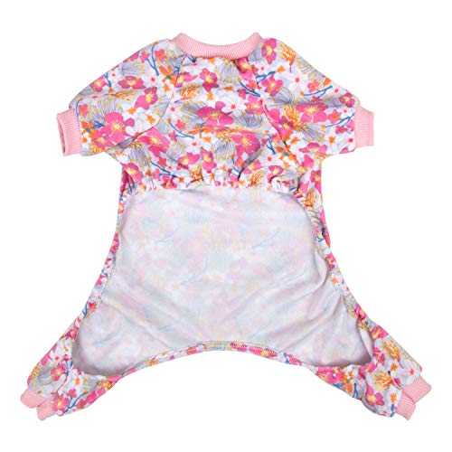 Image of CuteBone Soft & Stretchy Dog Pajamas - Cozy Pet Jammies Breathable Jumpsuit for Small Dogs - All-Season Comfy Outfit Easy-On Pullover Design - Keeps Pets Warm & Comfortable P89L