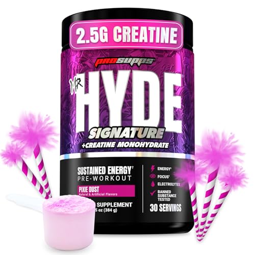 Image of ProSupps Mr. Hyde Signature V2, Pre Workout Powder with Creatine, Beta Alanine & Caffeine - Performance, Energy & Hydration - Clean Fitness & Gym Supplements for Men & Women (Pixie Dust, 30 Servings)