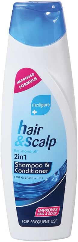 Xpel Medipure Hair & Scalp Anti Dandruff 2 in 1 Shampoo 400ml