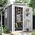 DWVO 5x4 FT Outdoor Storage Shed with Floor, All-Weather Resin Storage Shed with Lockable Door & Window, Waterproof Plastic Tool Storage for Garden, Backyard, Patio, Lawn, Gray