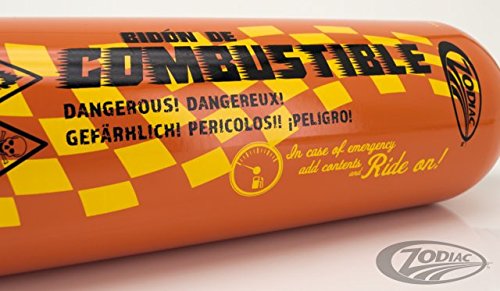 Zodiac Metallflasche, Benzinkanister, Reserve-Tank, 1,5 l, Motorrad Custom
