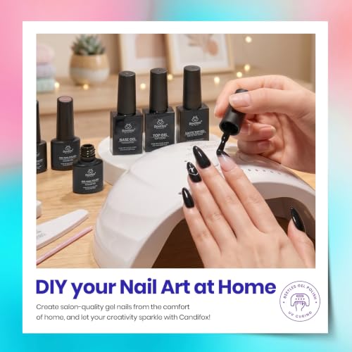 Image of Beetles Gel Nail Polish Set - 23pcs Gel Polish Set Fall Colors, 20 Colors Pink Green Blue UV Gel Polish with Base Top Coat, All Season Manicure Tools for Beginners Nail Art Home