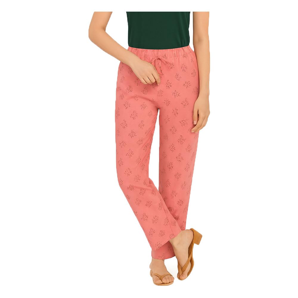 brand flex Womens Cotton Printed Floral Design Pink Pyjama Pant, NightPant For Women Single Pack-picture-16