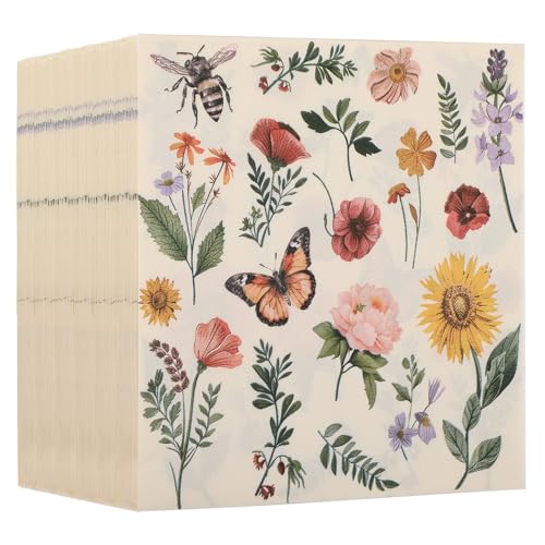 WD&CD 80 Feuilles Serviette Papier Décoration de Fête, 33x33cm Serviettes en Papier Multicolores pour Anniversaire, Mariage, Soirée, Sainte Communion,...