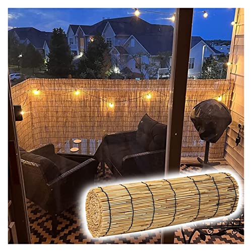 AMOCHO Schermo di Recinzione per la Privacy del Giardino, Rotoli di Recinzione in bambù per Patio, Protezione Solare per schermatura a Lamella, Altezza 1,6/2,3/2,6/3/4,2/4,6 Piedi