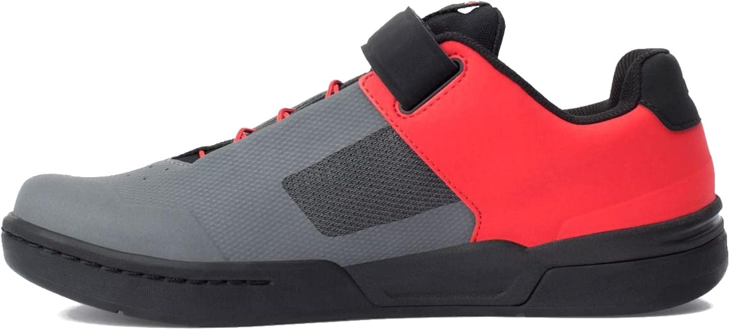 Crank Brothers Stamp Speedlace Cycling Shoe Grey/Red, 10.0