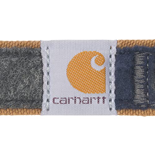 Carhartt Hundehalsband, Nylon, vollständig verstellbar, langlebig, 2-lagig, Cordura-Nylon, Canvas-Halsbänder für Hunde, Decke gestreift, Größe M