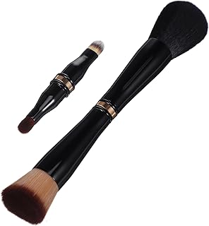 Cepillo de maquillaje de viaje de doble extre...