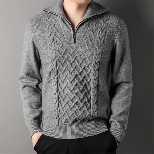 Man Cardigan Thick Slim Fit Jumpers Knitwear Autumn Korean Style Sweater4
