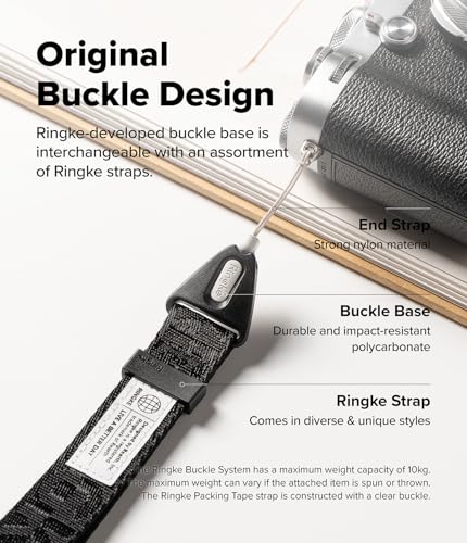 Image of Ringke Hand Strap [Anti Theft & Drop] Multipurpose Adjustable Wrist Lanyard with Easy Release Buckle for iPhone /Galaxy /Pixel Phone Cases, Cameras, etc