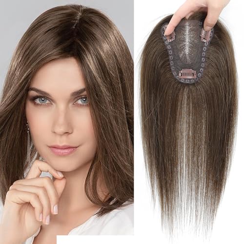 meralona 12 Inch Hair Toppers for Women Real Human Hair