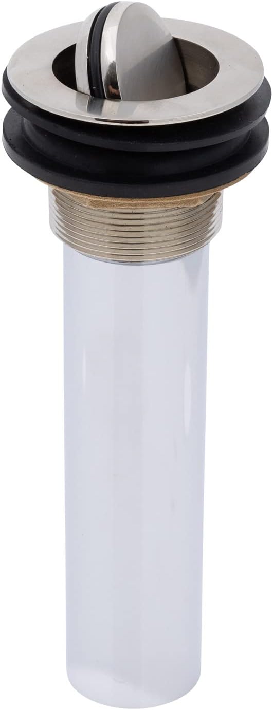 Ambassador Marine - 1-1/2 inch Drain, Flip Drain - no Overflow, Straight, 1-1/4 inch Sweat - Brushed Nickel - S01-0311-NP-W