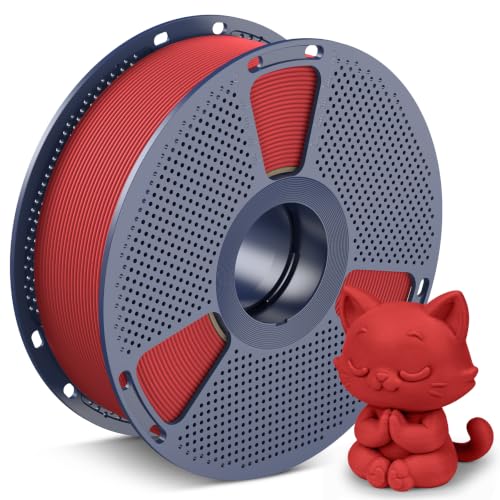 SUNLU Matte Red PLA Filament 1.75mm, PLA Matte Filament 1KG