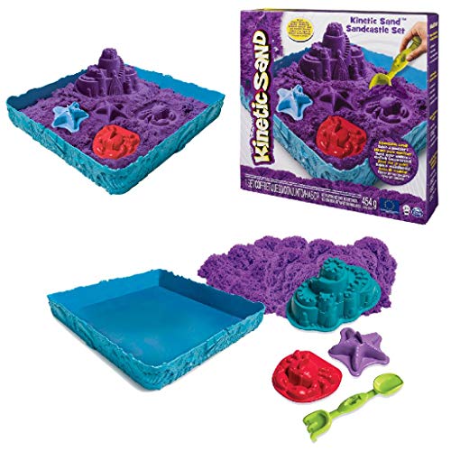 Kinetic Sand 6024397- Sand Box Set, farblich sortiert