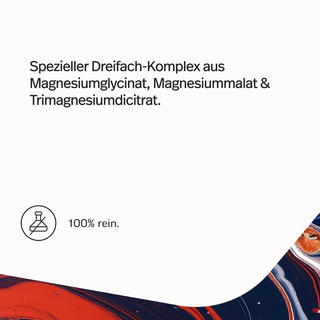 edubily® Magnesium Komplex Kapseln - Magnesiummischung aus Magnesiumbisglycinat, Magnesiummalat und Magnesiumcitrat - Ohne Magnesiumstearat - (250 Kapseln - Neue Rezeptur)