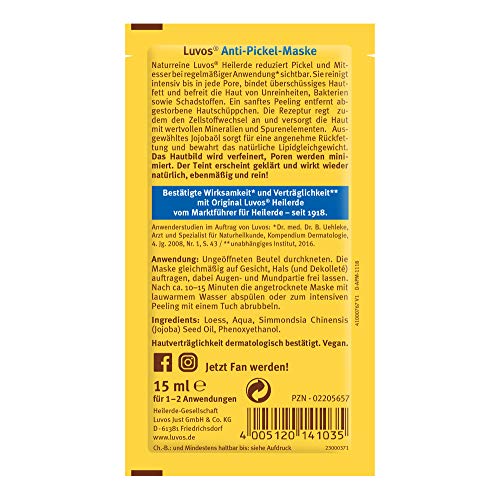 Luvos Heilaarde Gezichtsmasker, 15 ml - Afbeelding 5