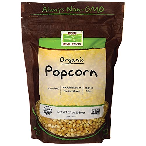 NOW Foods, Organic Popcorn, Non-GMO, No Additives or Preservatives, Source of...