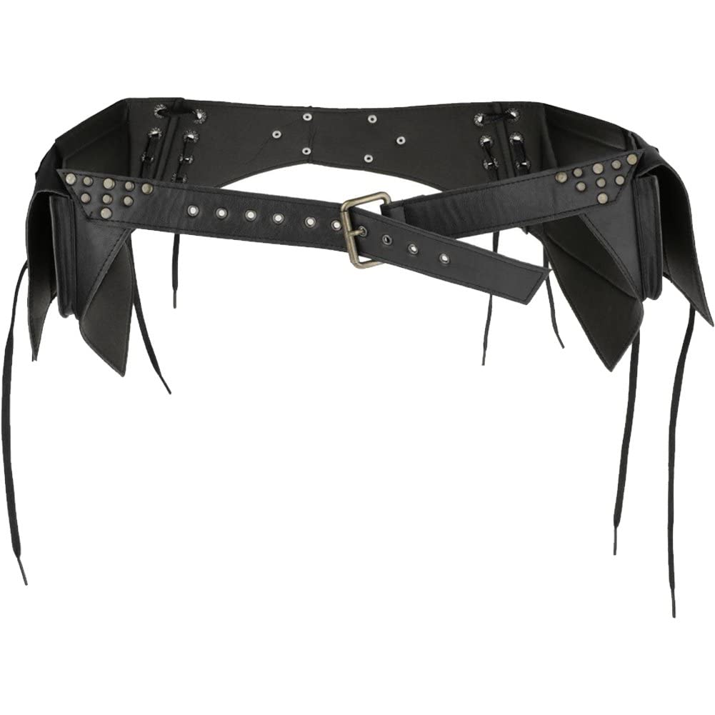 Fanny pack utility belt de cuero y bolso de cintura steampunk para senderismo y uso casual
