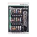 Gazeer 19pcs S2 Micro Ratchet Wrench Screwdriver Bit Set with Phillips,Slotted,Hexagon and Torx 1/4