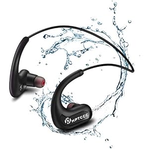 HPTCCC IPX8 wasserdichte Kopfhörer zum Schwimmen, MP3 Player Kabellose Ohrstöpsel Noise Cancelling Mikrofon, Sport…